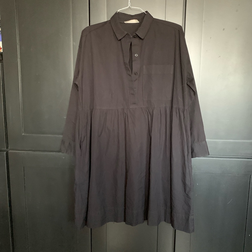 Everlane Black Long Sleeve Oversized Dress